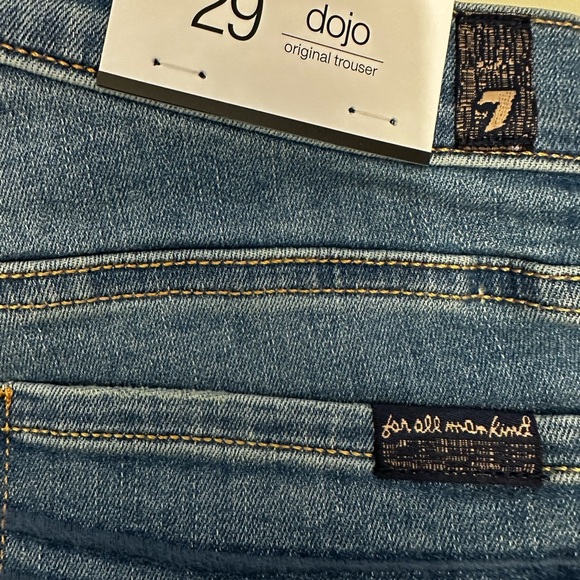 7 For All Mankind Dojo Original Trouser Jeans Ibiza Wash Size 29 NWT - Picture 8 of 8